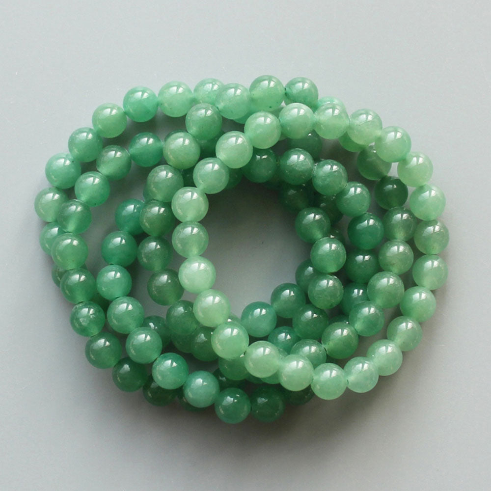 Green Aventurine Round Bracelet 18cm 8mm A