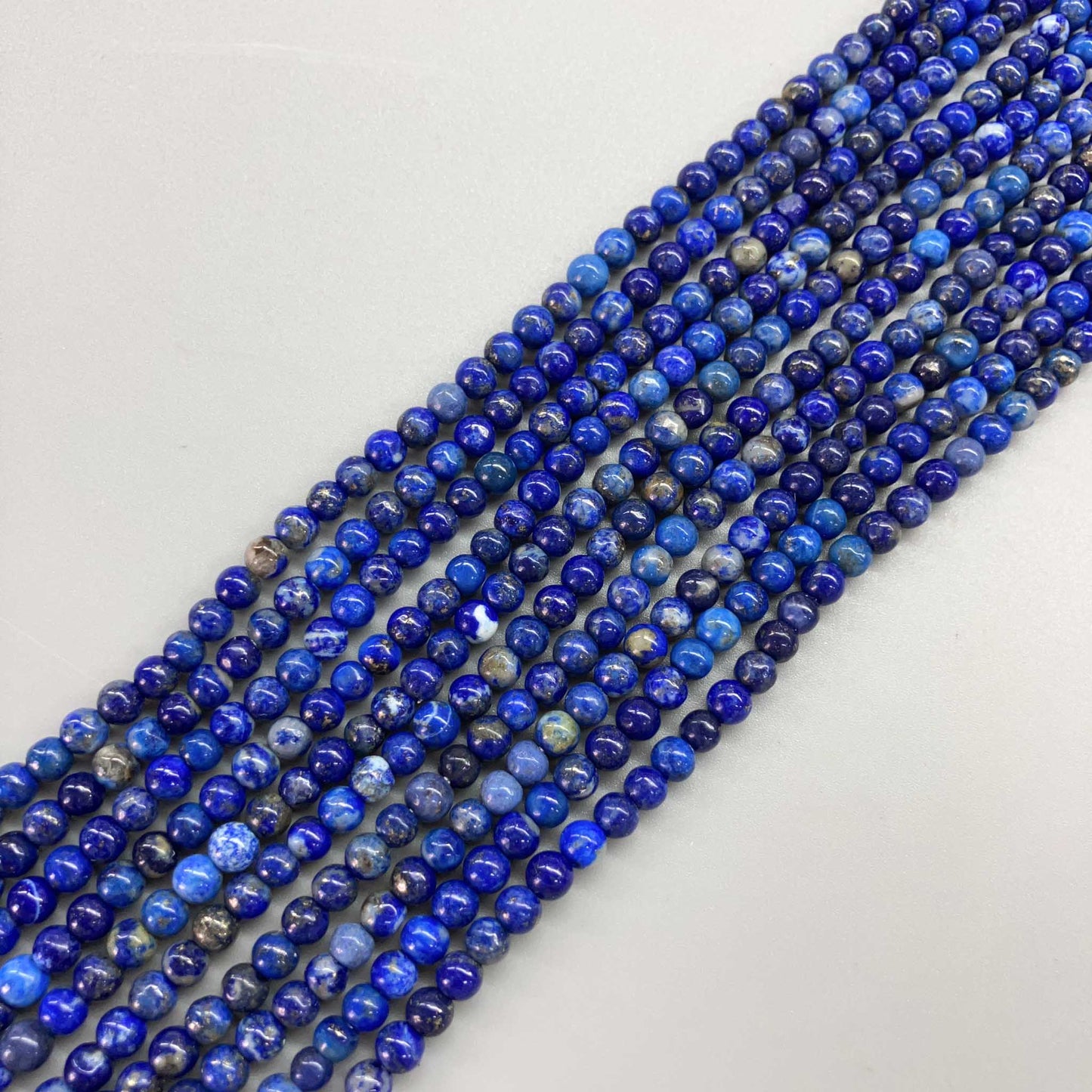 Lapis Lazuli Round Bead 16" 4mm A