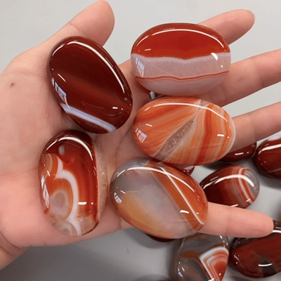 Carnelian With Stripe Soap stone 13*30*45mm A