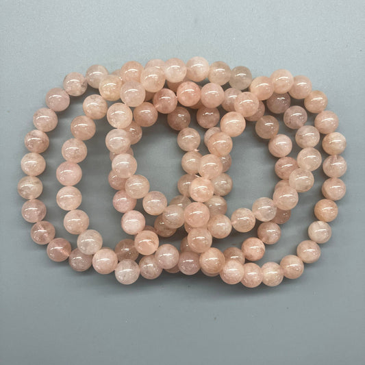 Morganite Round Bracelet 18cm 8mm A