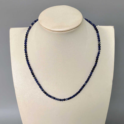 Sodalite Af Round Bead Necklace 4mm A
