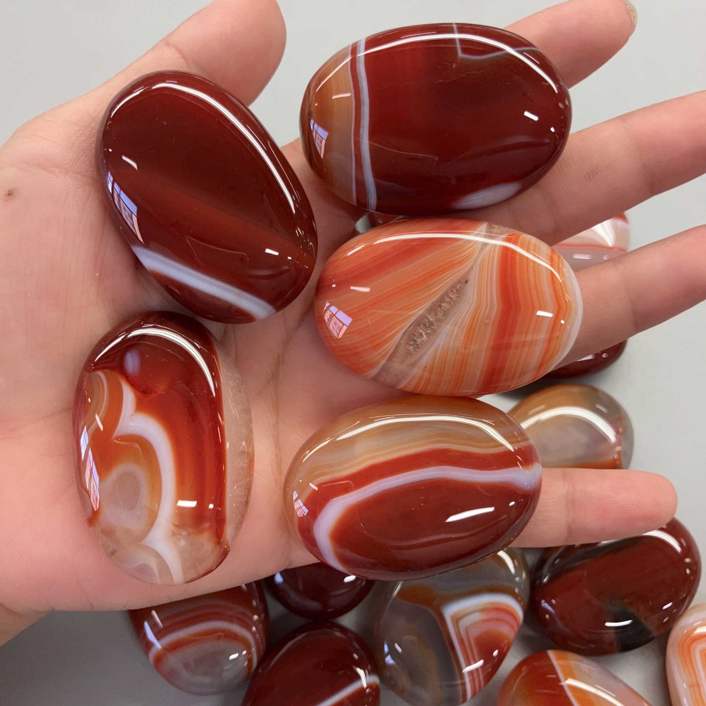 Carnelian With Stripe Soap stone 13*30*45mm A