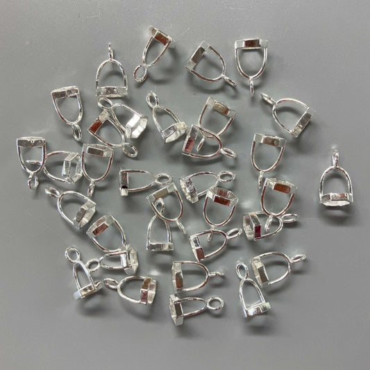 (Stone TBC) Double Point Pendant Metal 7mm (Grade TBC)