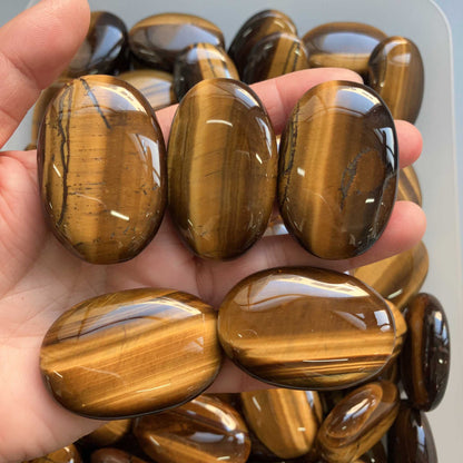 Golden Tiger Eye Soap stone 1.8 inch (1.3 x 3 x 4.5cm) A/A+