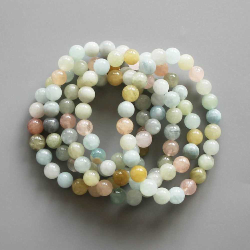 Morganite Round Bracelet 18cm 8mm A