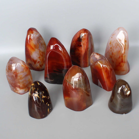 Carnelian Sculpture 200-350g/pc A/B