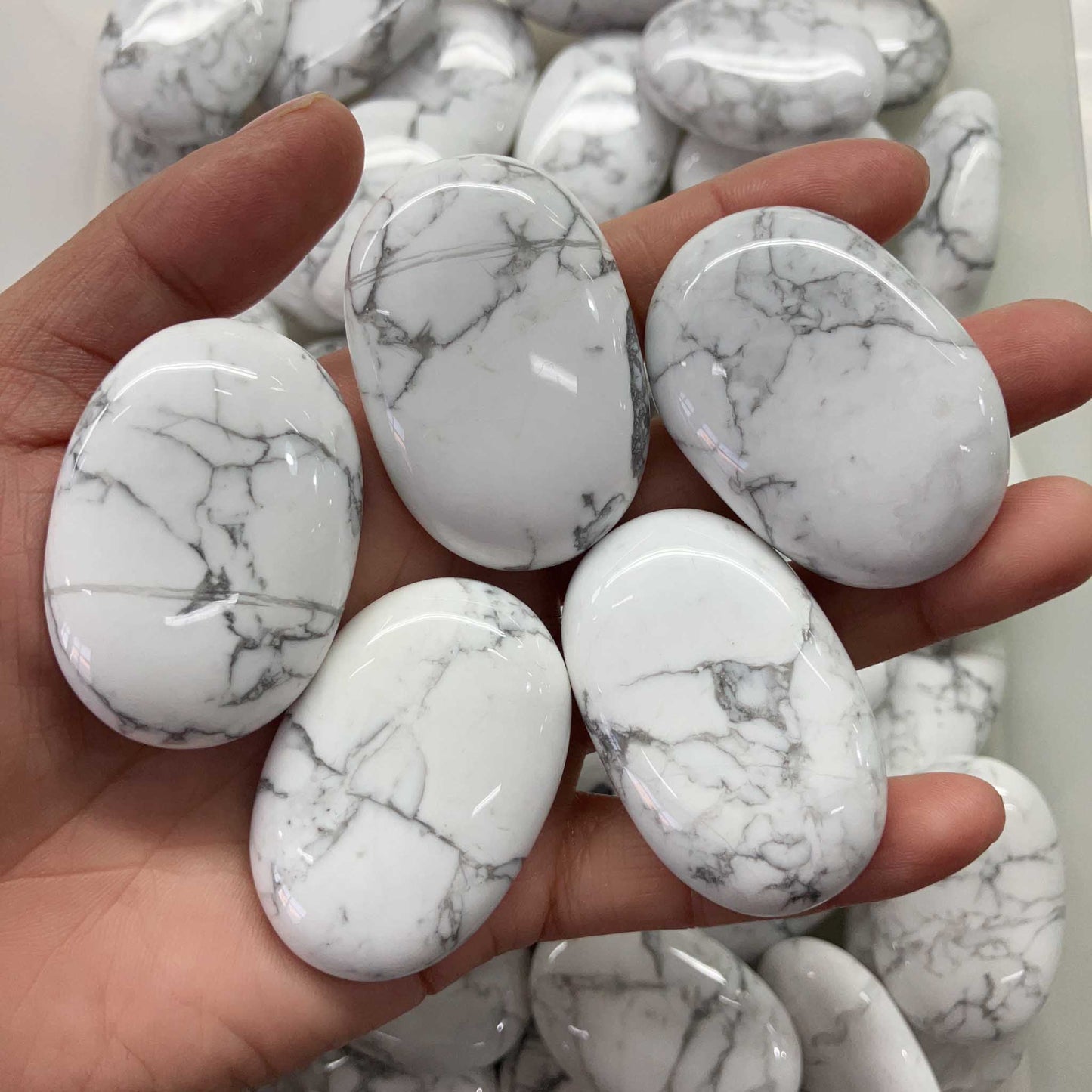 Howlite White Soap stone 13*30*45mm A