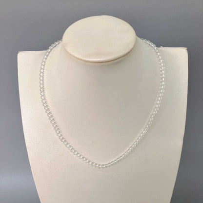 Crystal Round Bead Necklace 4mm A+/AA