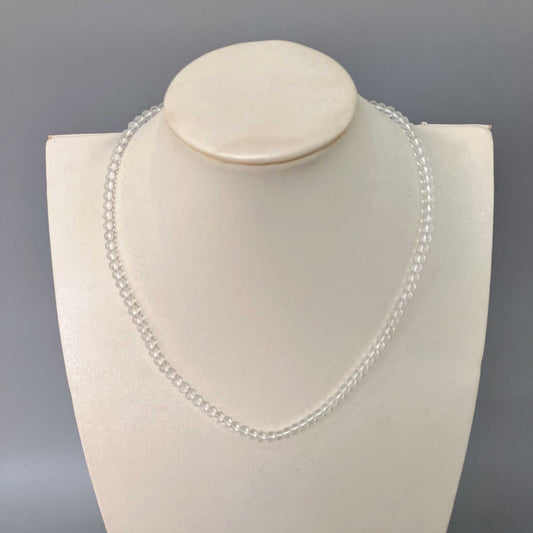 Crystal Round Bead Necklace 4mm A+/AA