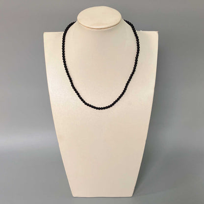 Shungite Round Bead Necklace 4mm A