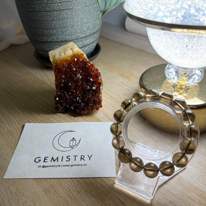 Citrine Cluster Set #1 (with Smoky Quartz Bracelet)