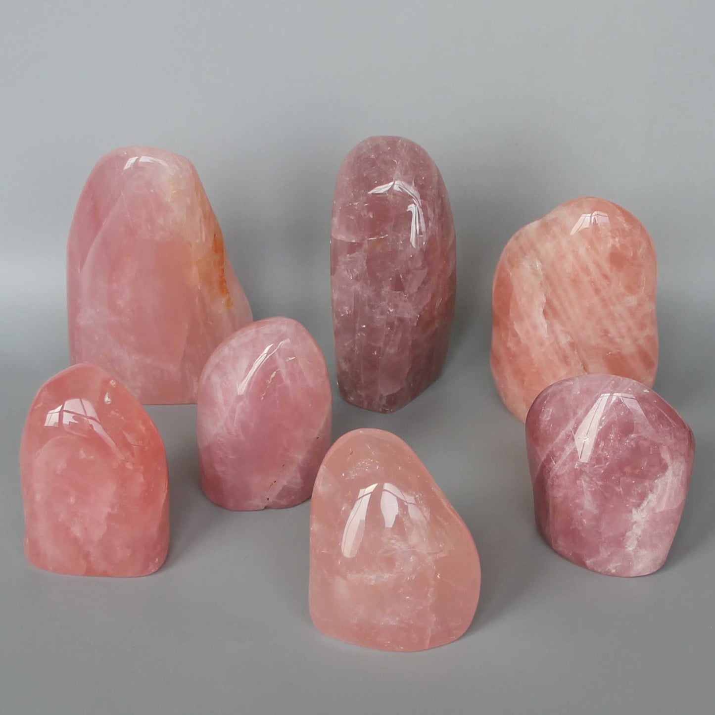Rose Quartz Sculpture 350-450g/pc A/A+