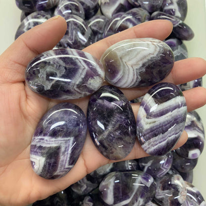 Amethyst Dog Teeth Soap stone 1.8 inch (1.3 x 3 x 4.5cm) A/A+