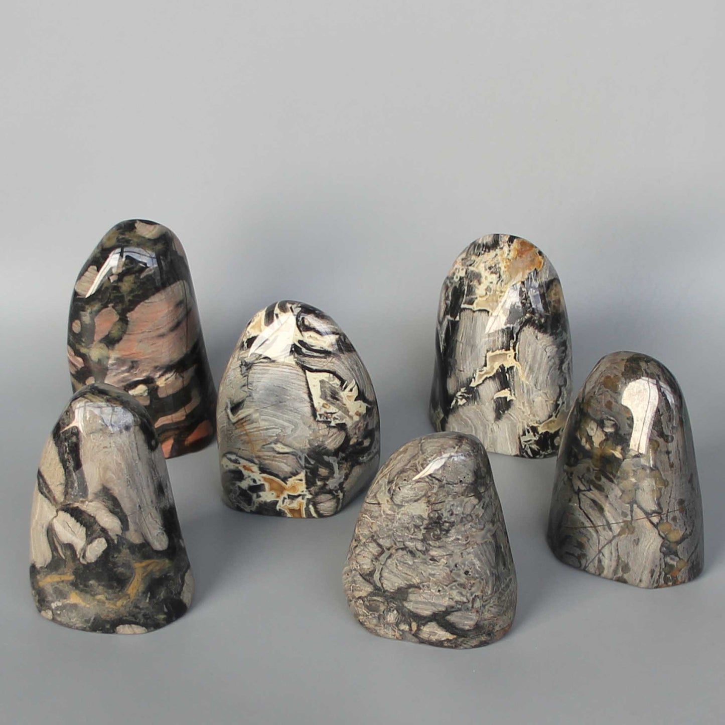 Silver Leaf Jasper Sculpture 350-450g/pc A