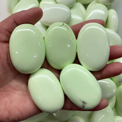 Lemon Chrysoprase Soap stone 15x30x45mm A
