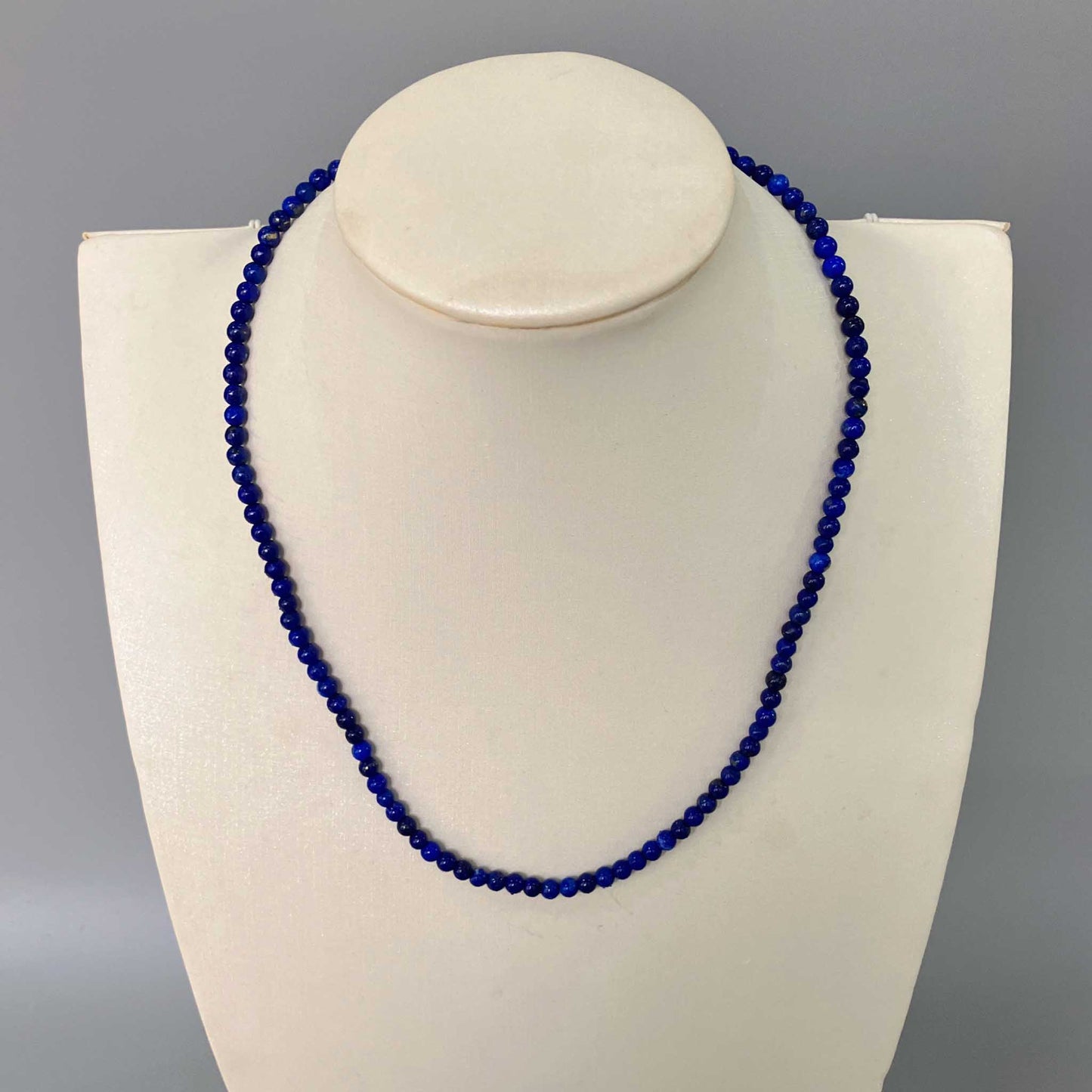 Lapis Lazuli Round Bead Necklace 4mm A
