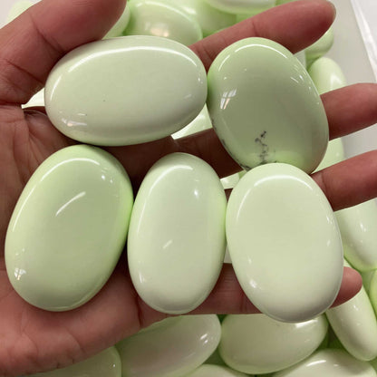 Lemon Chrysoprase Soap stone 15x30x45mm A