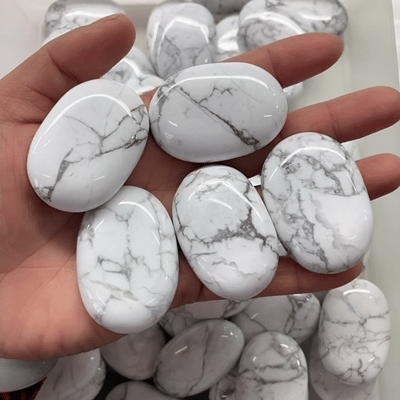 Howlite White Soap stone 13*30*45mm A