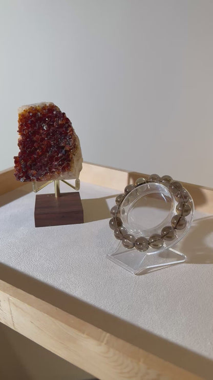 Citrine Cluster Set #1 (with Smoky Quartz Bracelet)